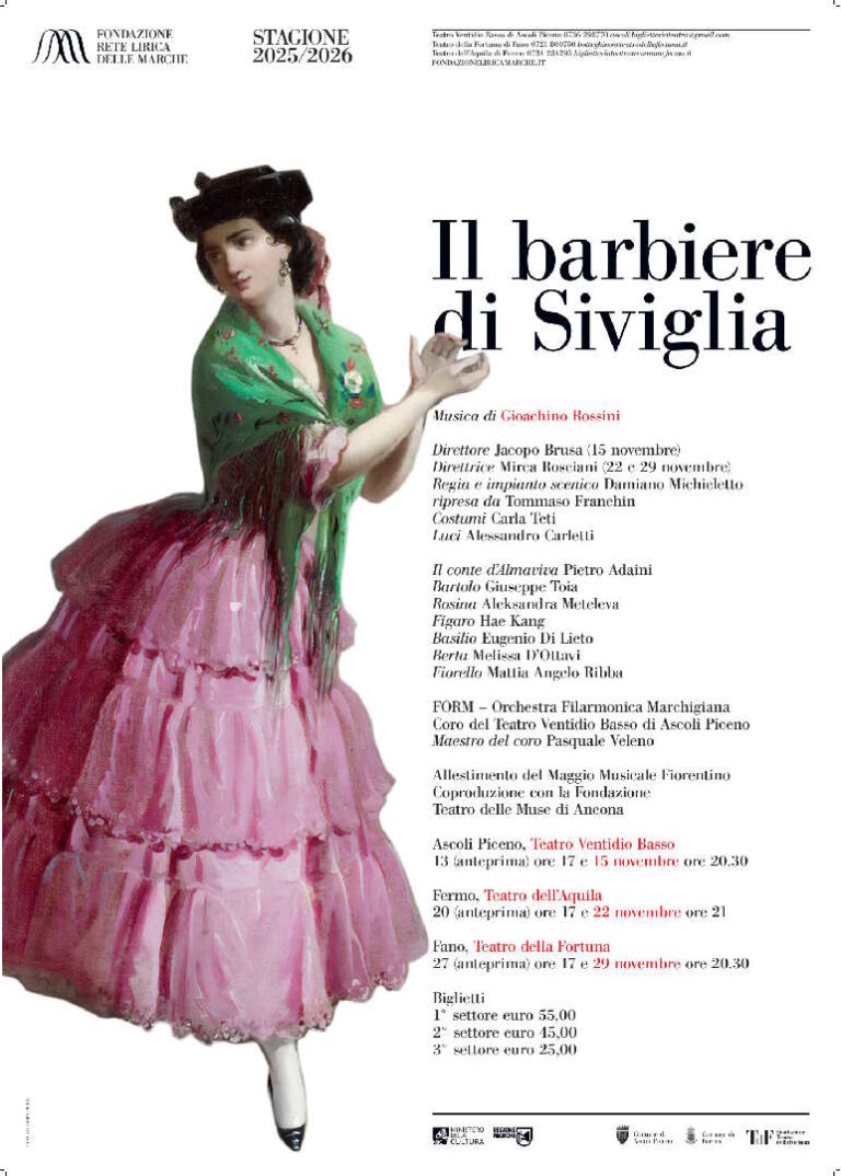 Il Barbiere di Siviglia di Rossini apre la stagione al Ventidio Basso