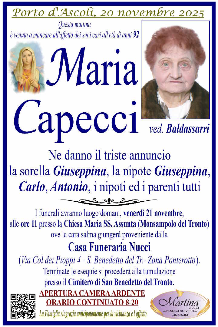 Maria Capecci ved. Baldassarri