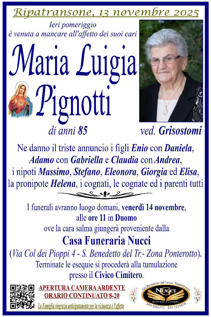 Maria Luigia Pignotti ved. Grisostomi