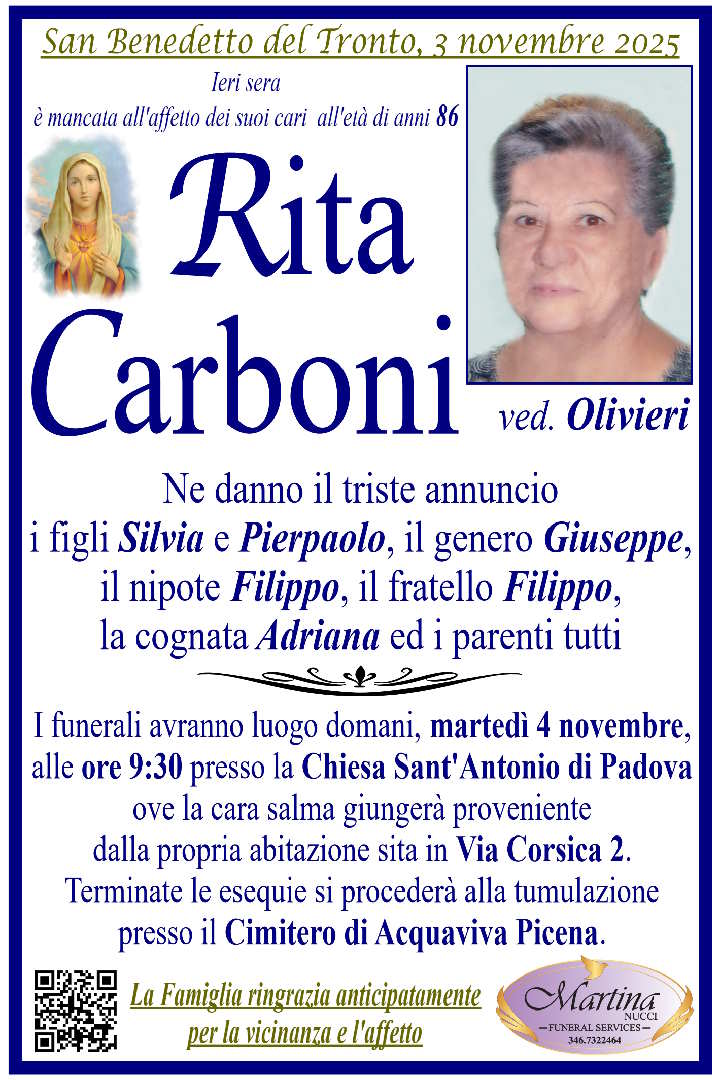 Rita Carboni Ved. Olivieri