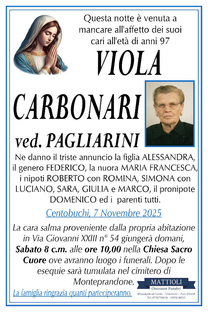 Viola Carbonari Ved. Pagliarini