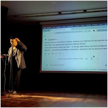 Se un pomeriggio d’autunno un clown nichilista….  incontra un’Intelligenza Artificiale