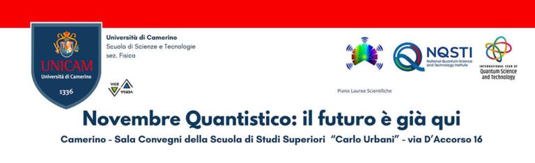 UniCam, Novembre Quantistico: incontri e presentazioni di libri per scoprire il futuro della Fisica