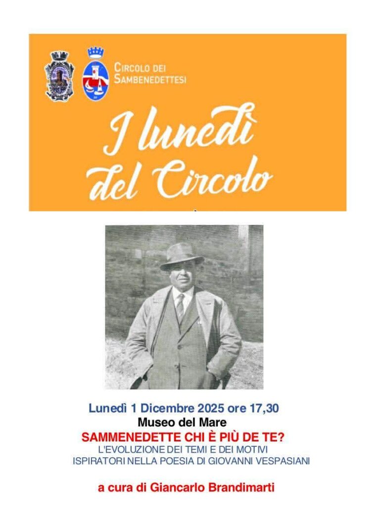LA FIGURA DEL POETA GIOVANNI VESPASIANI @ I LUNEDÌ DEL CIRCOLO