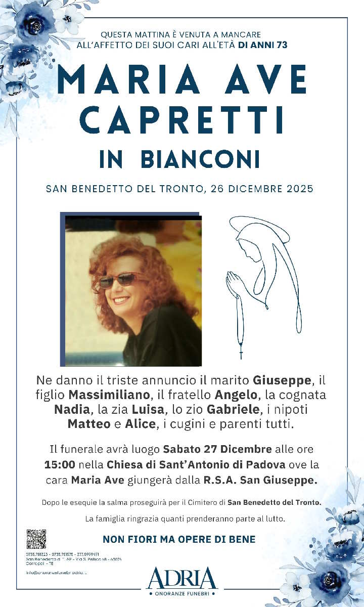 CAPRETTI MARIA AVE in BIANCONI