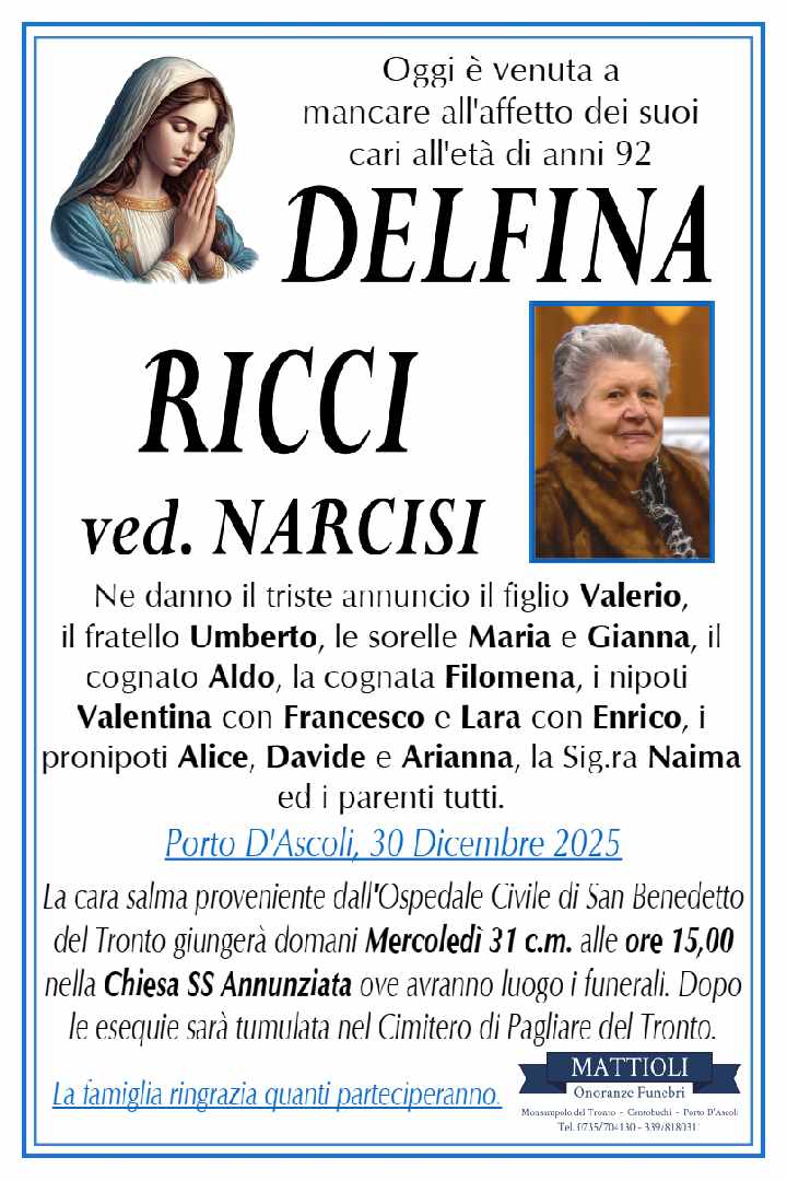 Delfina Ricci ved. Narcisi