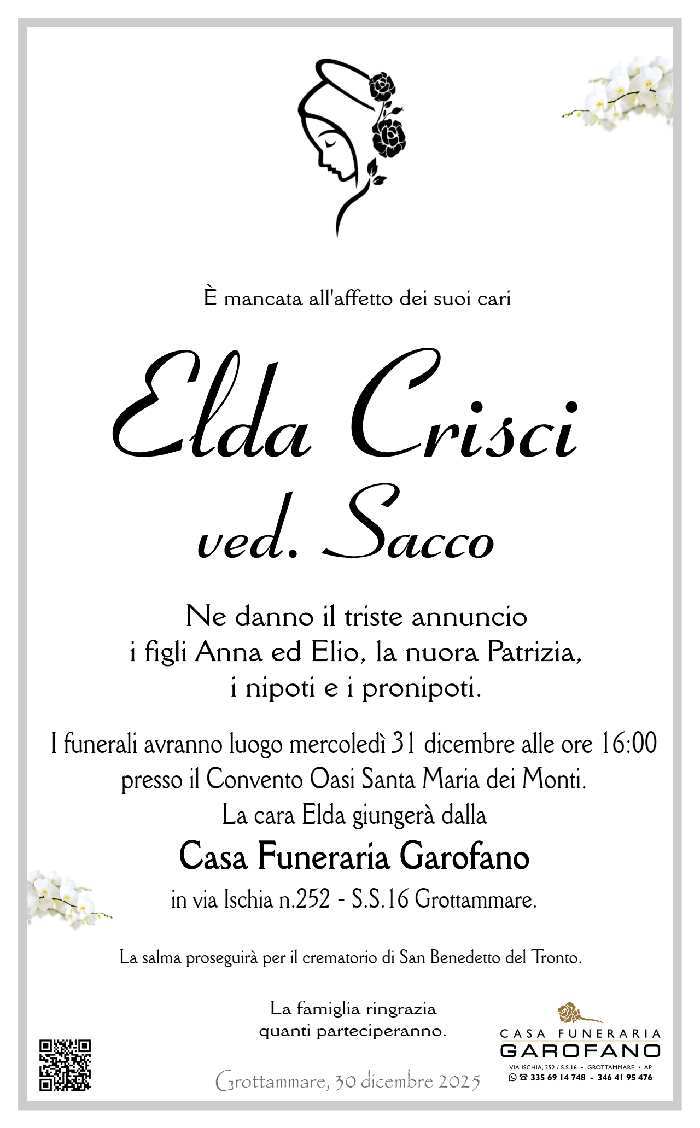 Elda Crisci ved. Sacco