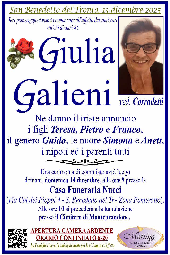 Giulia Galieni ved. Corradetti