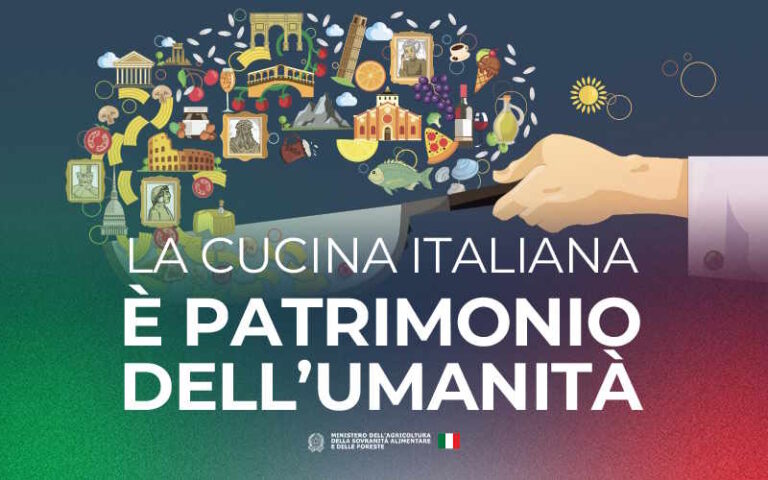 Cucina italiana patrimonio dell’umanità