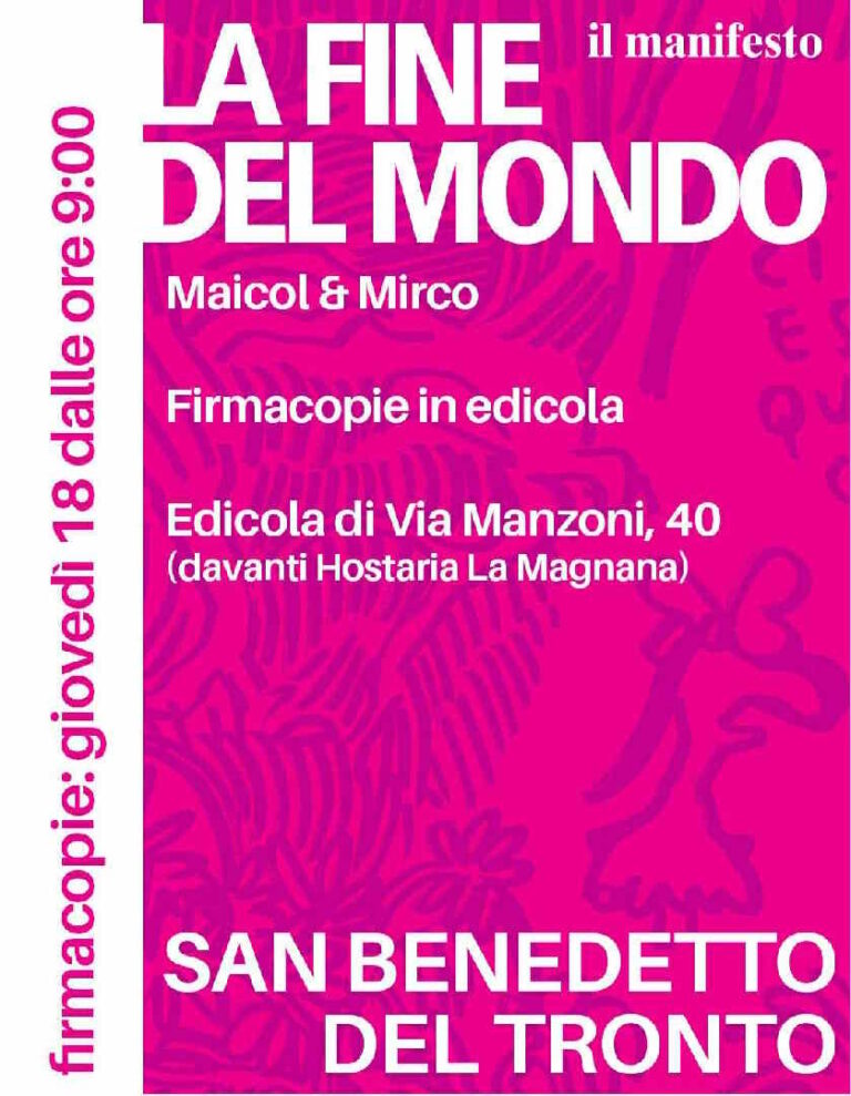Maicol & Mirco, ‘La Fine del Mondo’: firmacopie in edicola