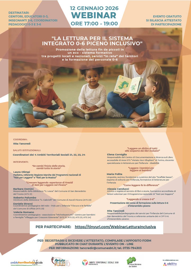 Il Piceno unito per la pratica della lettura da 0-6 anni