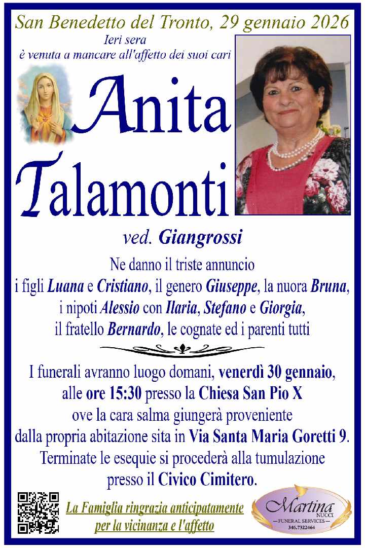 Anita Talamonti ved. Giangrossi