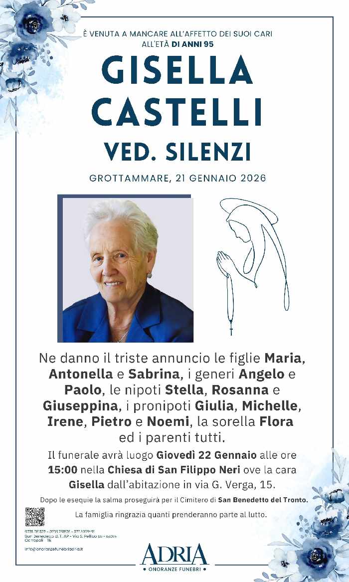 CASTELLI GISELLA ved. Silenzi