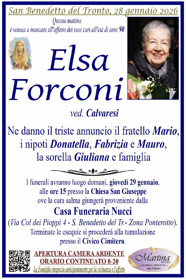 Elsa Forconi ved. Calvaresi