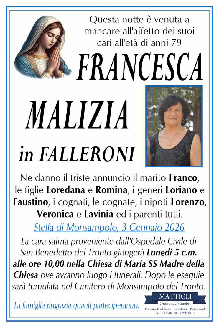 Francesca Malizia in Falleroni