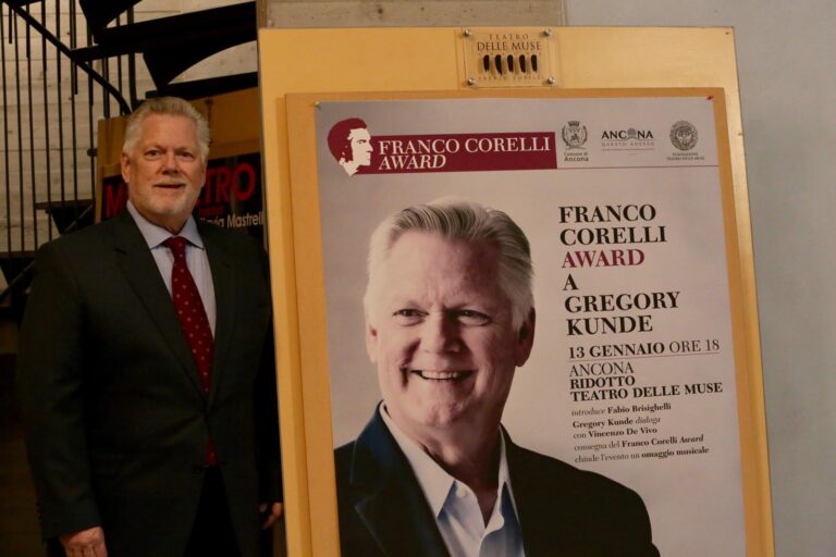 FRANCO CORELLI AWARD A GREGORY KUNDE