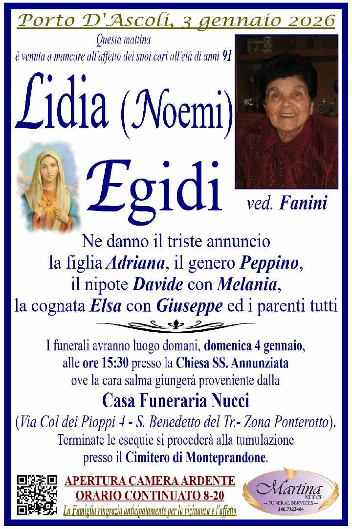 Lidia (Noemi) Egidi ved. Fanini