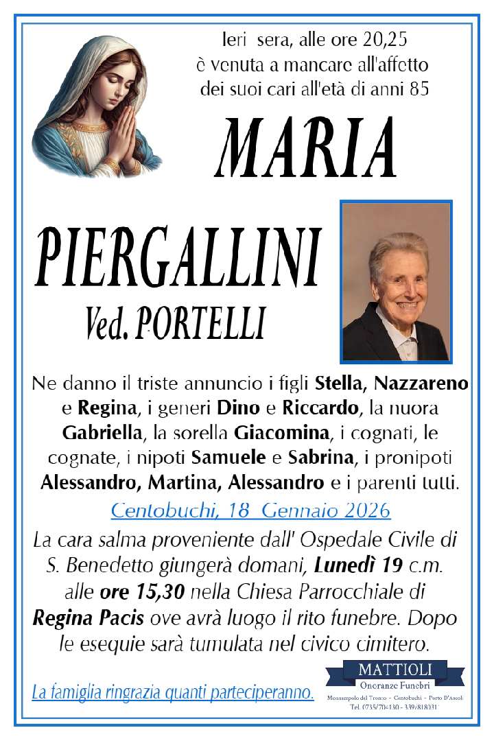 Maria Piergallini ved. Portelli