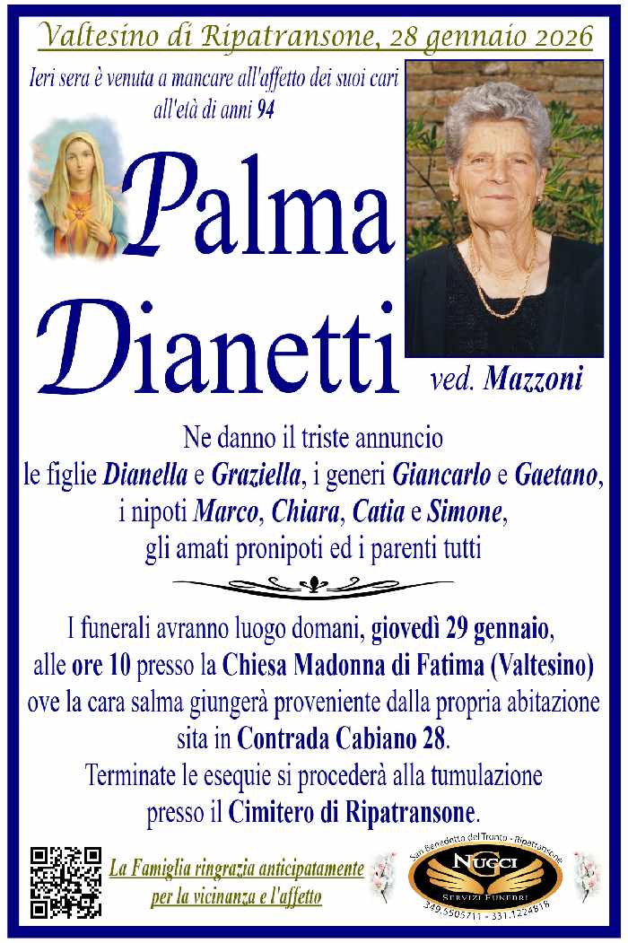 Palma Dianetti ved. Mazzoni