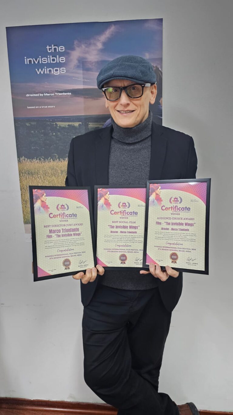 PIOGGIA DI PREMI PER IL FILM ‘LE ALI INVISIVBILI’ AL PRESTIGIOSO FESTIVAL INDIANO NIFA