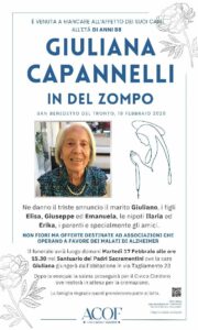 CAPANNELLI GIULIANA in Del Zompo