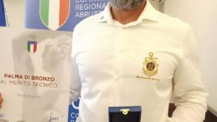 PALMA DI BRONZO AL MERITO TECNICO AL SOCIO DELLA LEGA NAVALE ITALIANA MIRKO FAZZINI