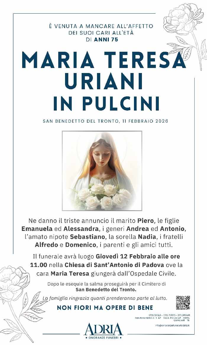 Uriani Maria Teresa in Pulcini