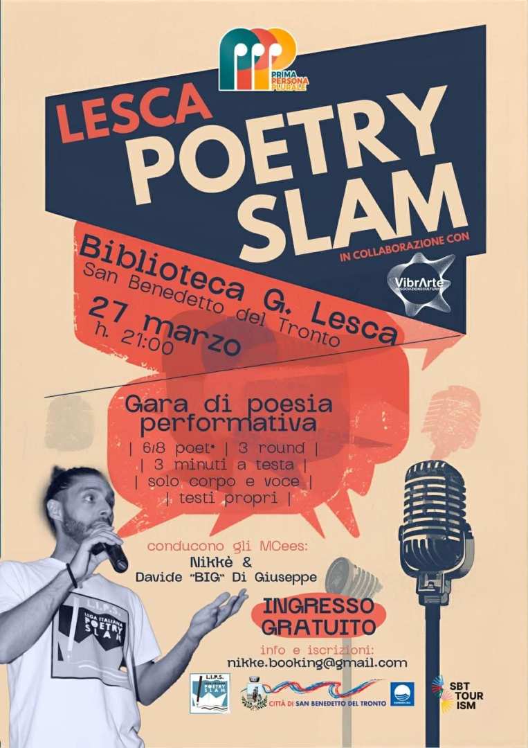 POETRY SLAM, una sfida di poesia performativa @ Biblioteca G Lesca