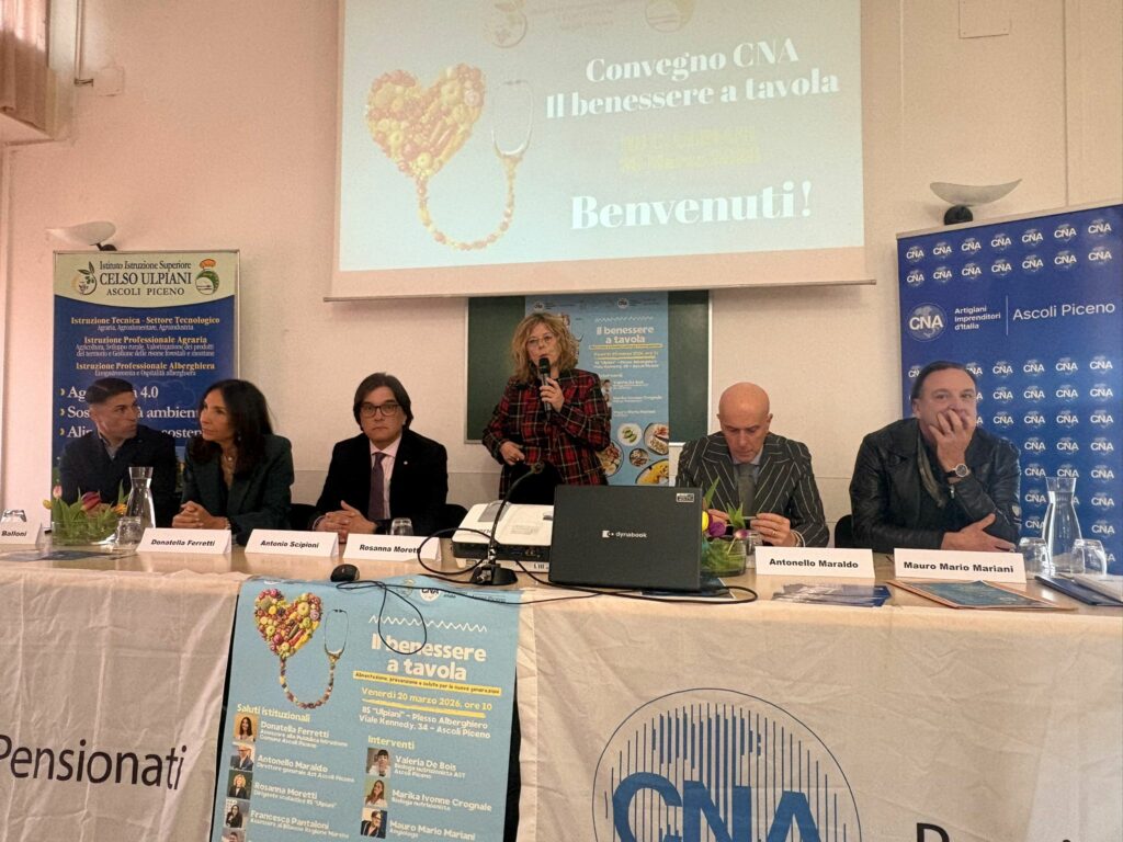 “Il benessere a tavola”, CNA, Maraldo e Mariani all’Ulpiani per promuovere salute e prevenzione attraverso l’alimentazione