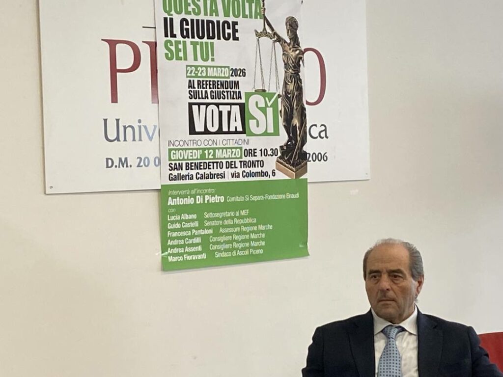 Referendum sulla Giustizia, Antonio Di Pietro: ‘perché Sì’