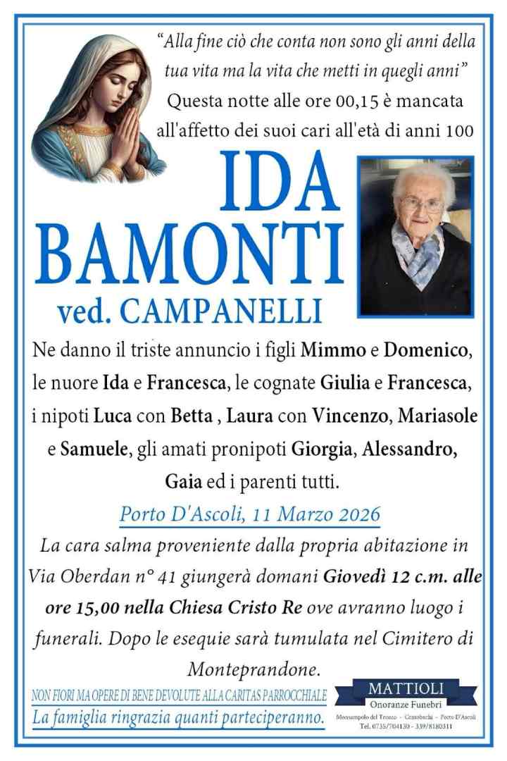 Ida Bamonti ved. Campanelli