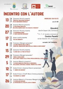 Al via la rassegna letteraria ‘Incontro con l’autore’