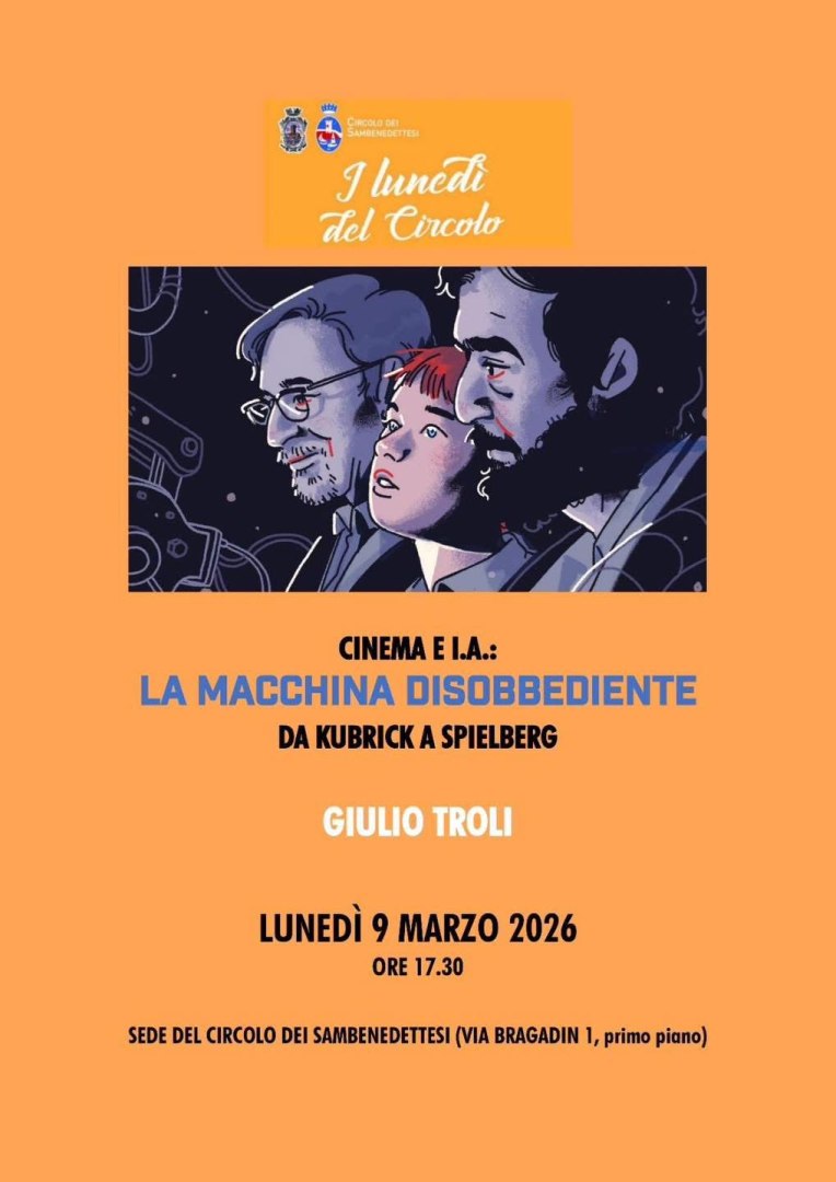 Cinema e Intelligenza artificiale: ‘la Macchina disobbediente. Da Kubrick a Spielberg’