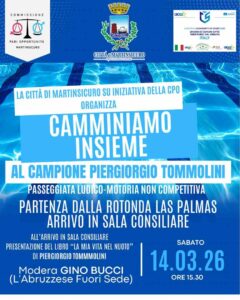 Camminiamo Insieme con il campione Piergiorgio Tommolini