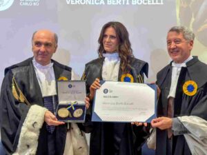 UniUrb: la cerimonia di conferimento del Sigillo di Ateneo a Veronica Berti Bocelli