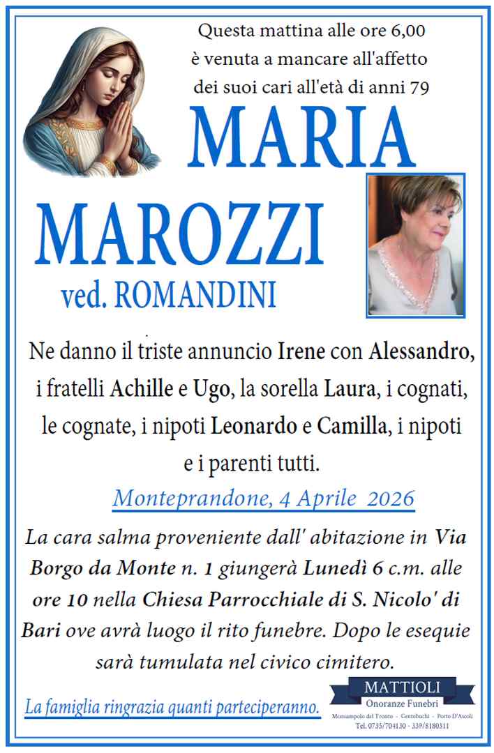 Maria Marozzi ved. Romandini